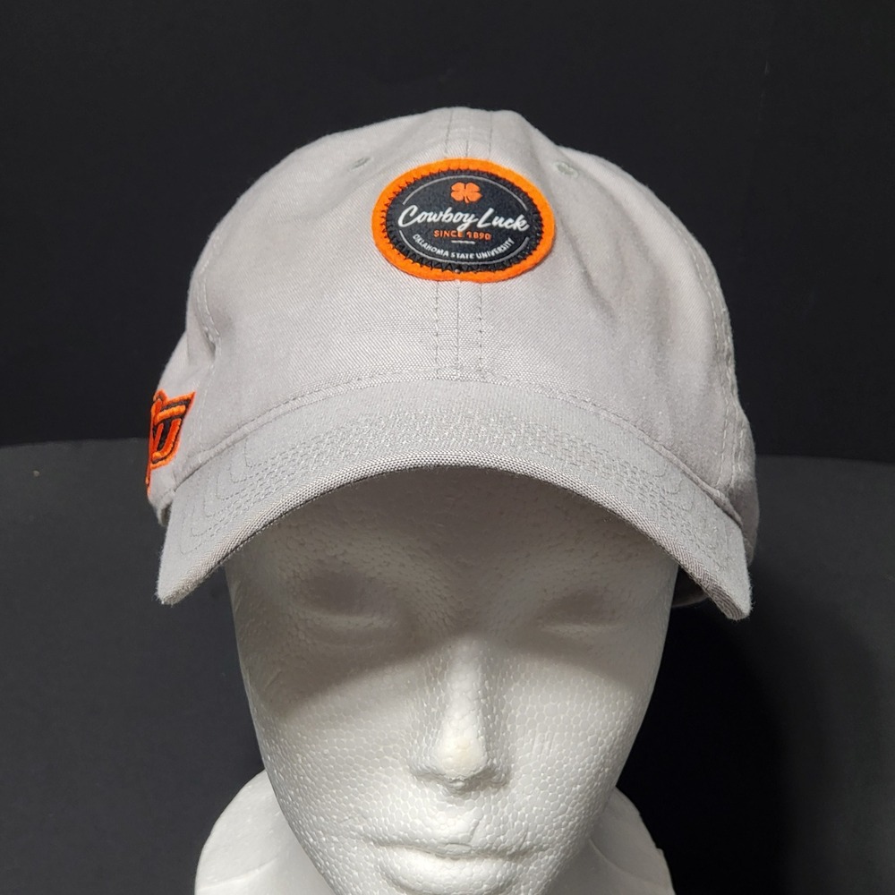 Black Clover Oklahoma State Cowboys Hat Grey Cowboy Luck OSU Strapback Cap